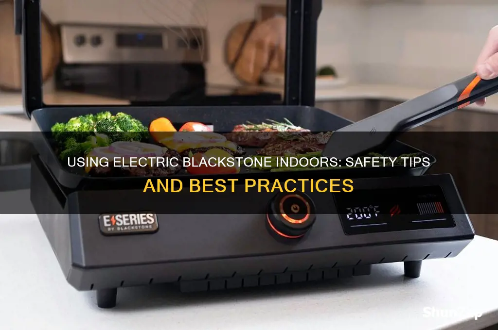 can you use an electric blackstone inside