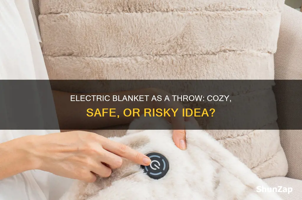 can you use an electric blanket as a throw