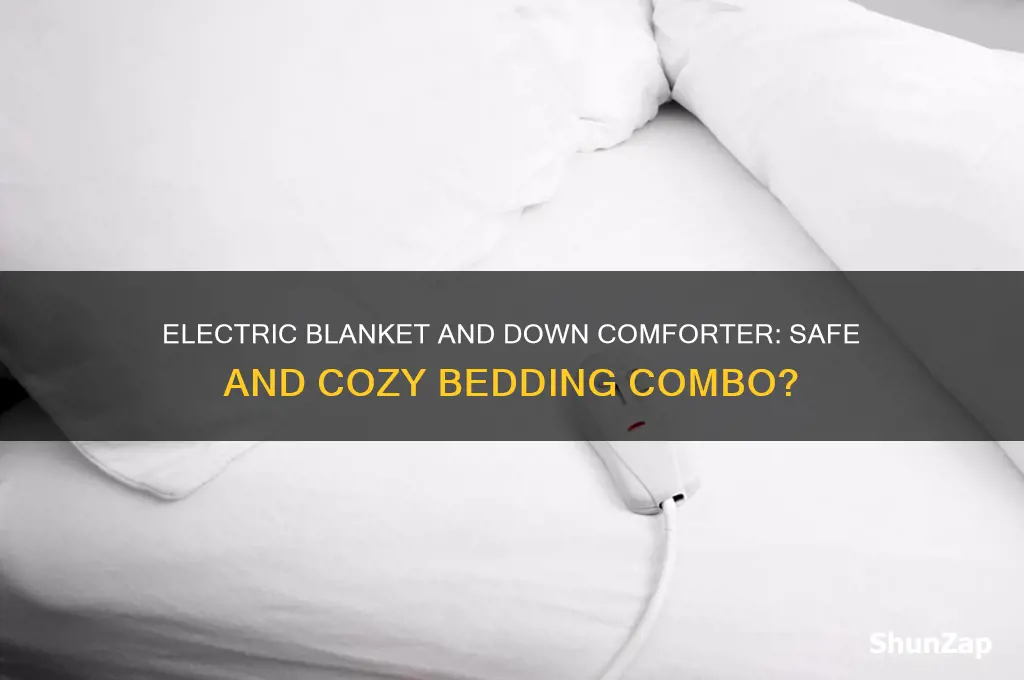 can you use an electric blanket with a down comforter