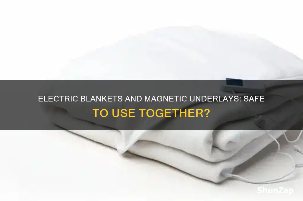 can you use an electric blanket with a magnetic underlay