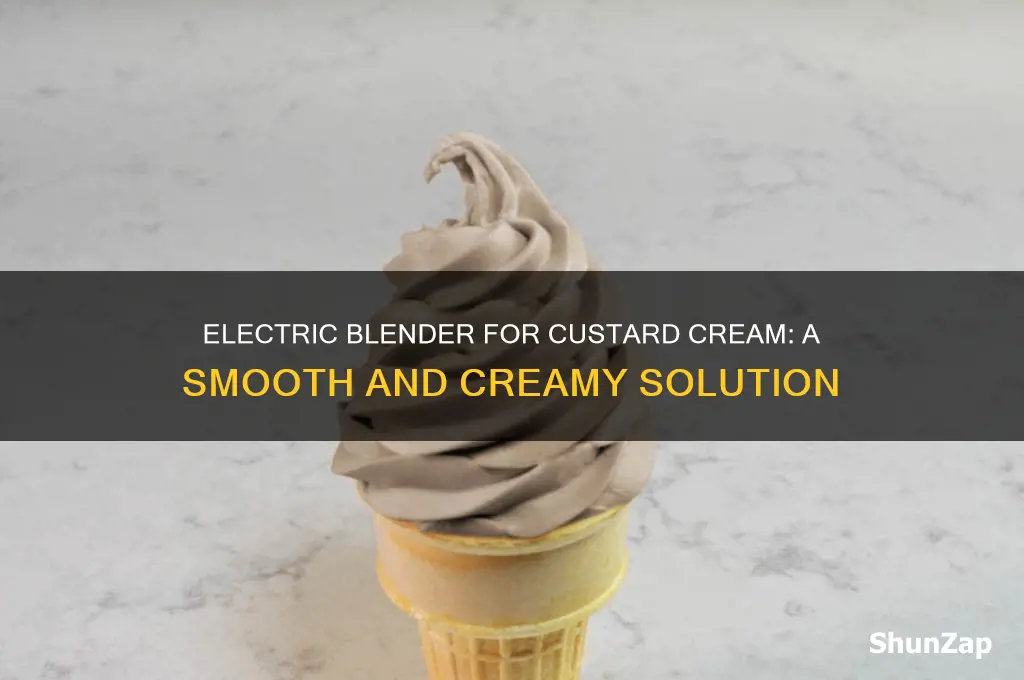 can you use an electric blender when making custard cream