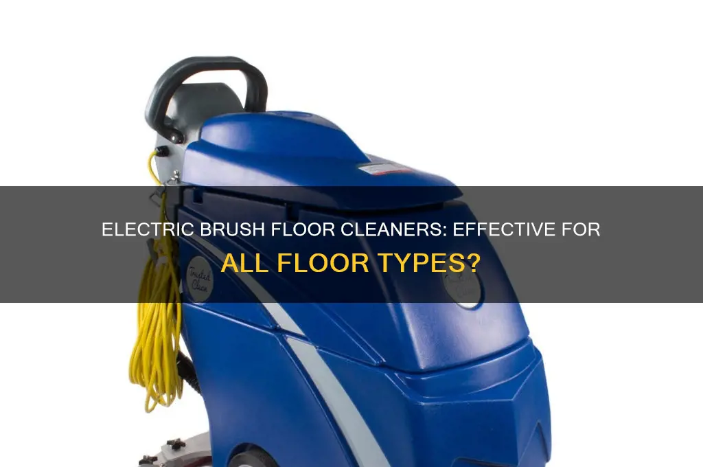 can you use an electric brush floor cleaner