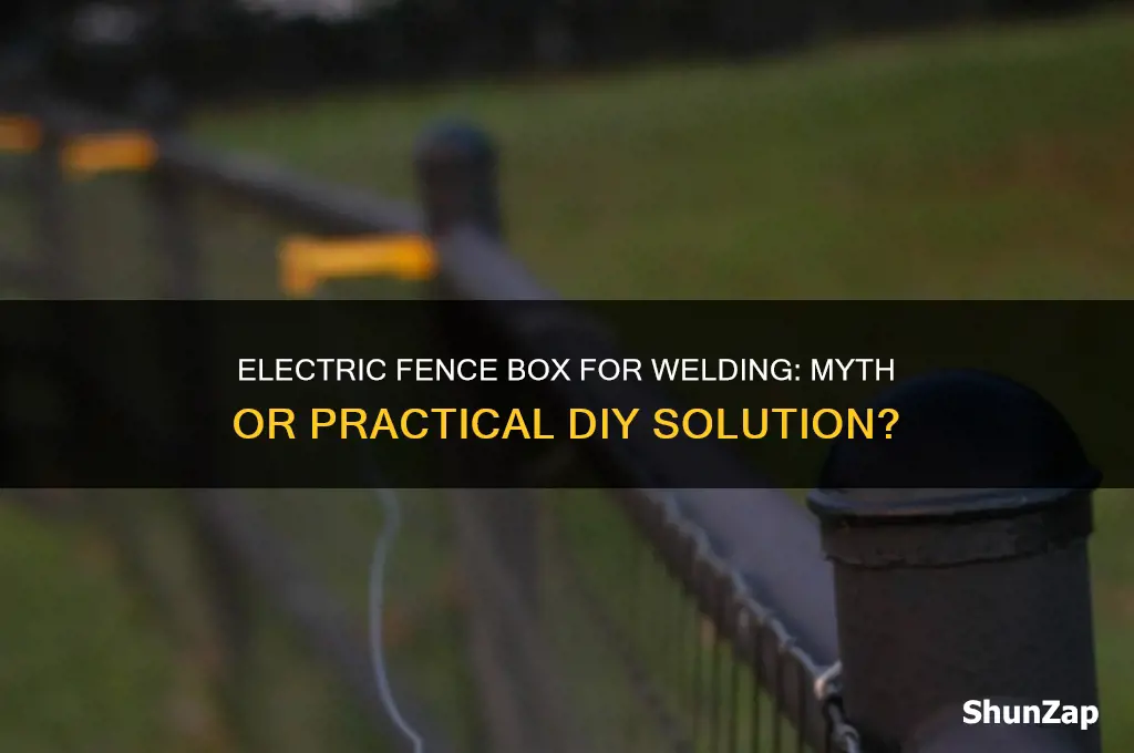 can you use an electric fence box to weld
