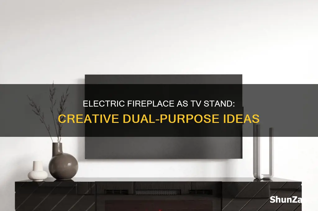 can you use an electric fireplace as a tv stand