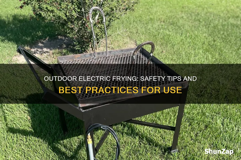 can you use an electric fryer outside
