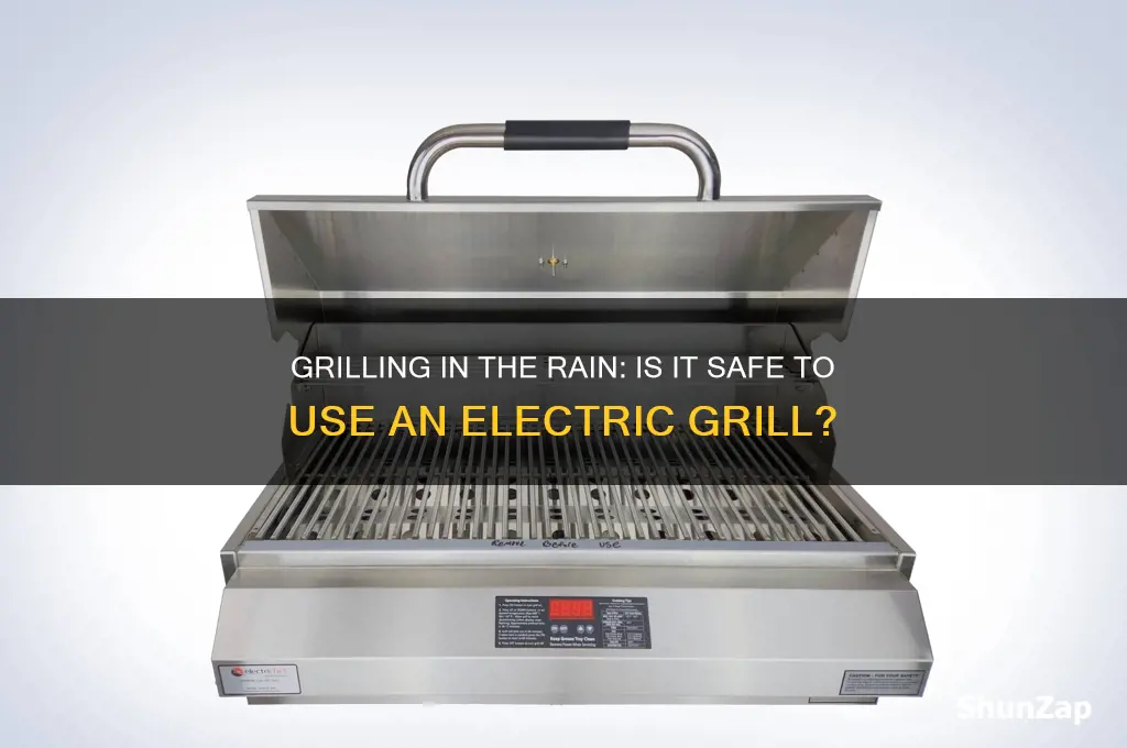 can you use an electric grill in the rain