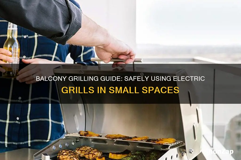can you use an electric grill on a balcony