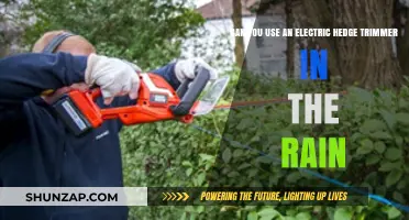 Using Electric Hedge Trimmers in Rain: Safety Tips and Risks