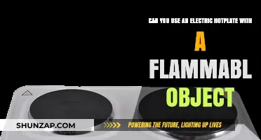 Electric Hotplate Safety: Risks of Using Flammable Objects Nearby