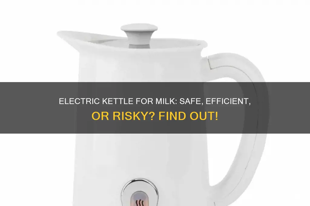 can you use an electric kettle to boil milk