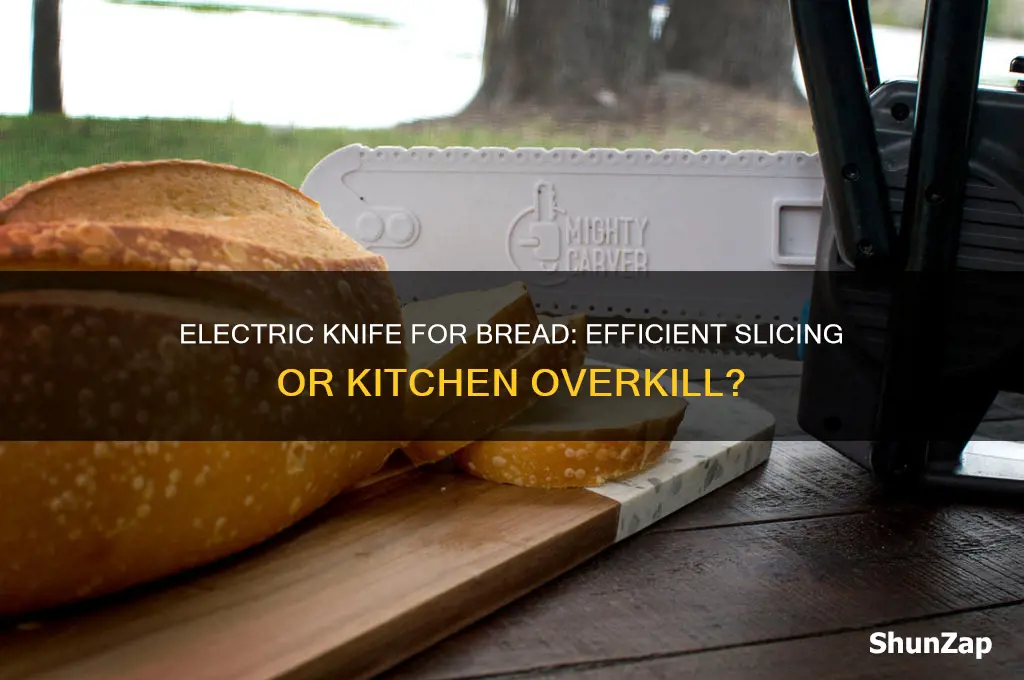 can you use an electric knife to cut bread