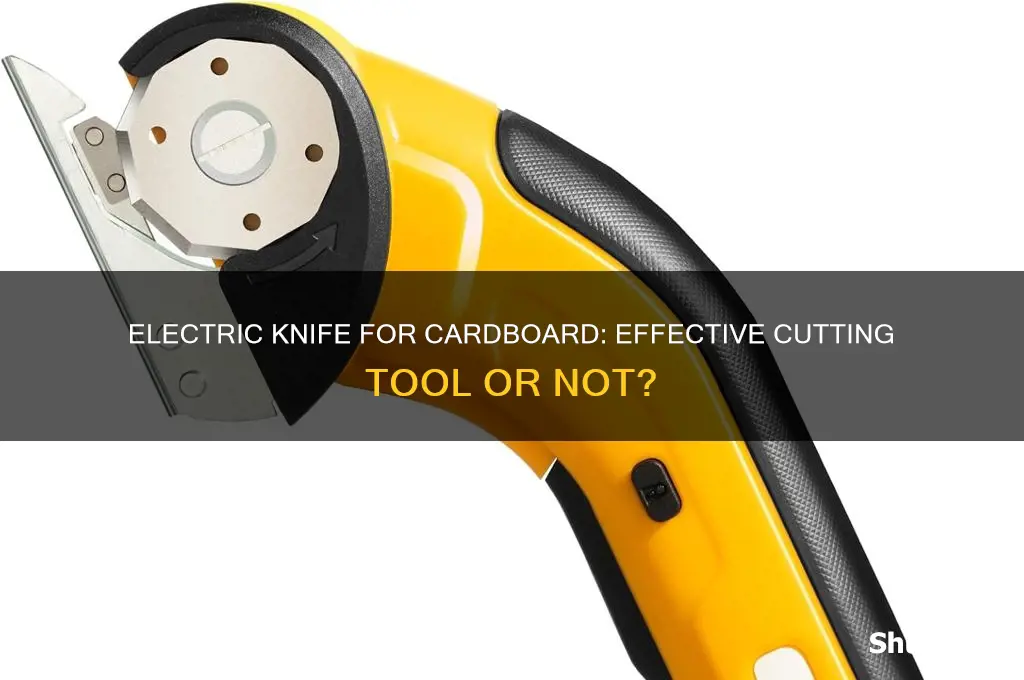 can you use an electric knife to cut cardboard