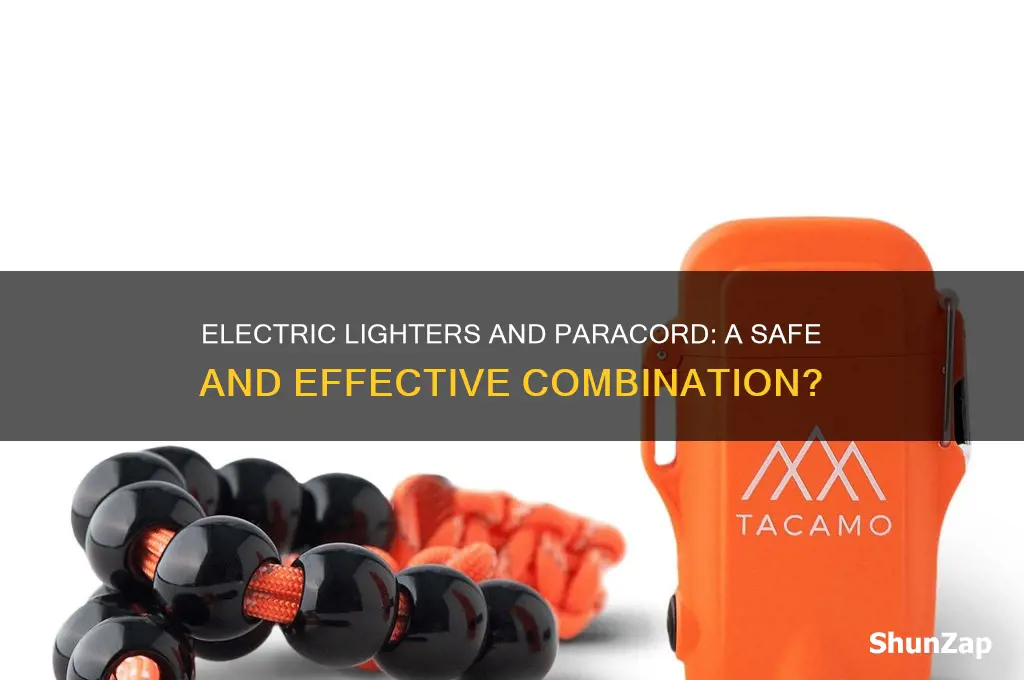 can you use an electric lighter on paracord