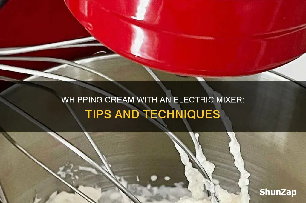 can you use an electric mixer to whip cream