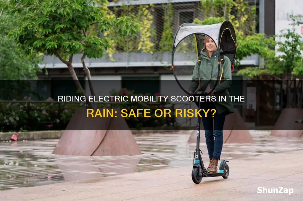 can you use an electric mobility scooter in the rain