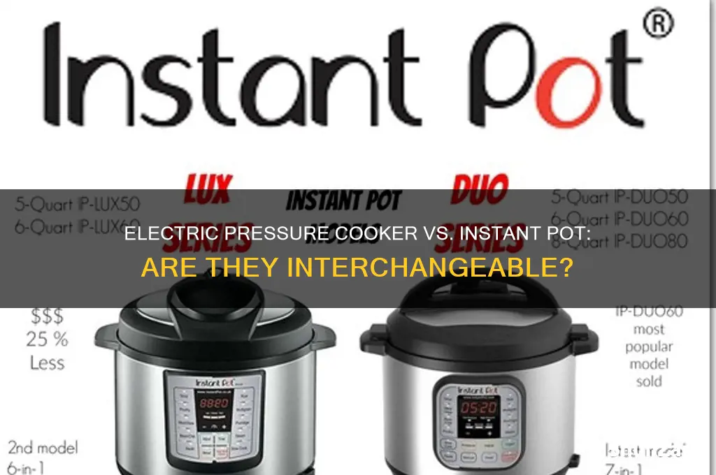 can you use an electric pressure cooker for instant pot