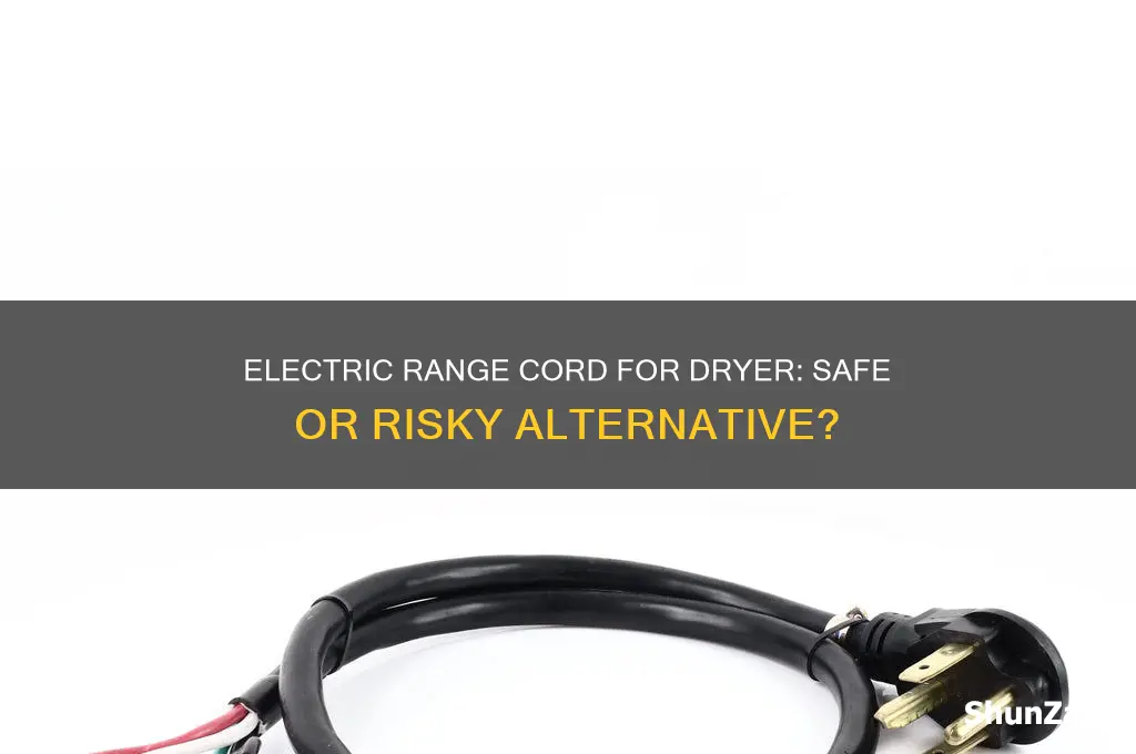 can you use an electric range cord for a dryer