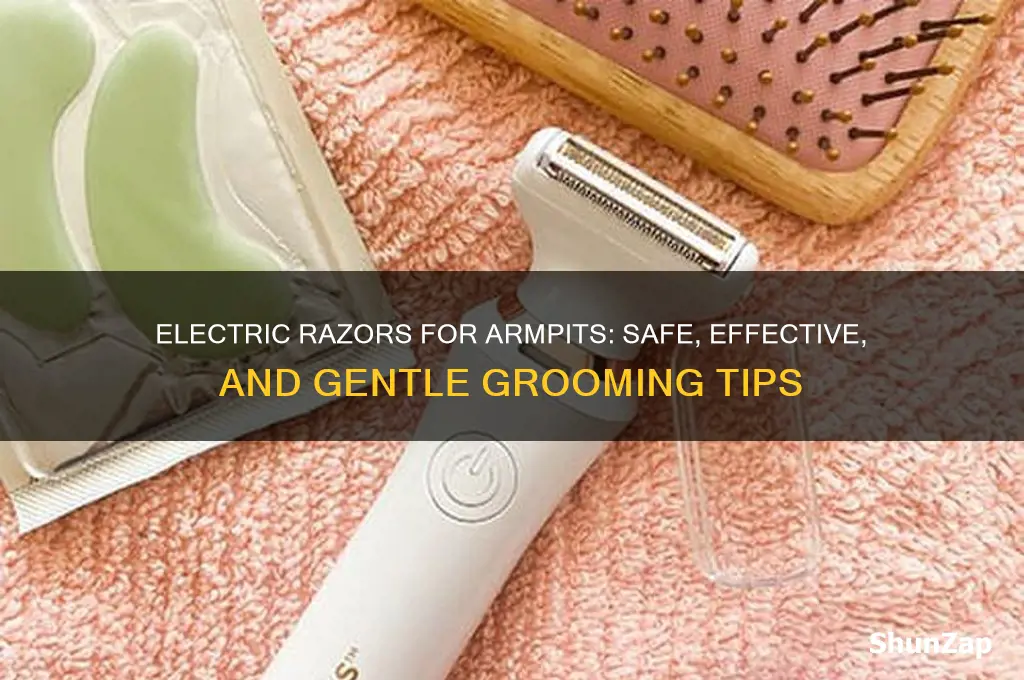 can you use an electric razor on armpits