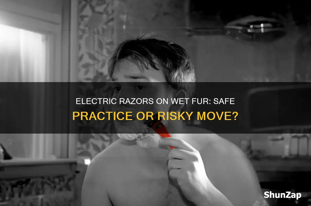 can you use an electric razor on wet fur