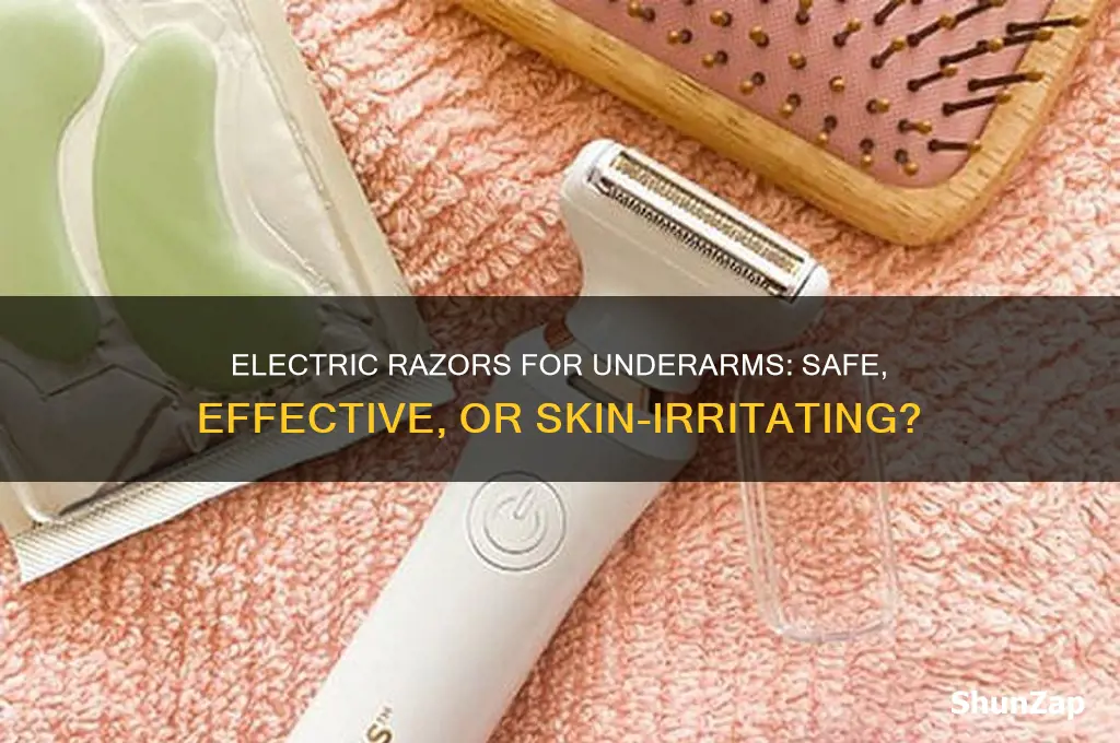 can you use an electric razor on your underarms
