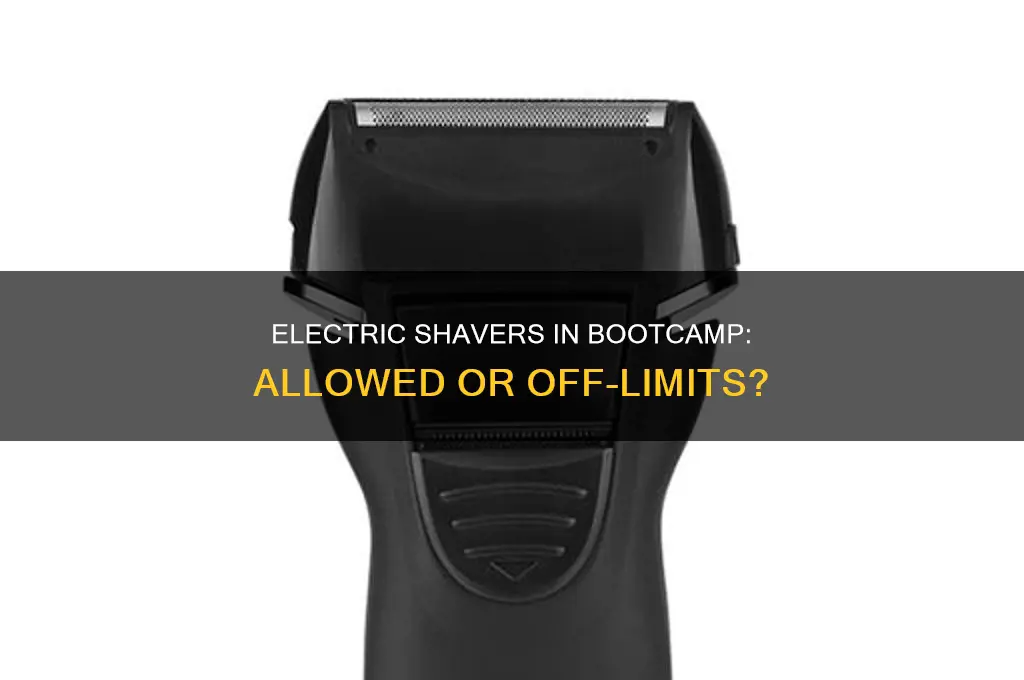 can you use an electric shaver in bootcamp