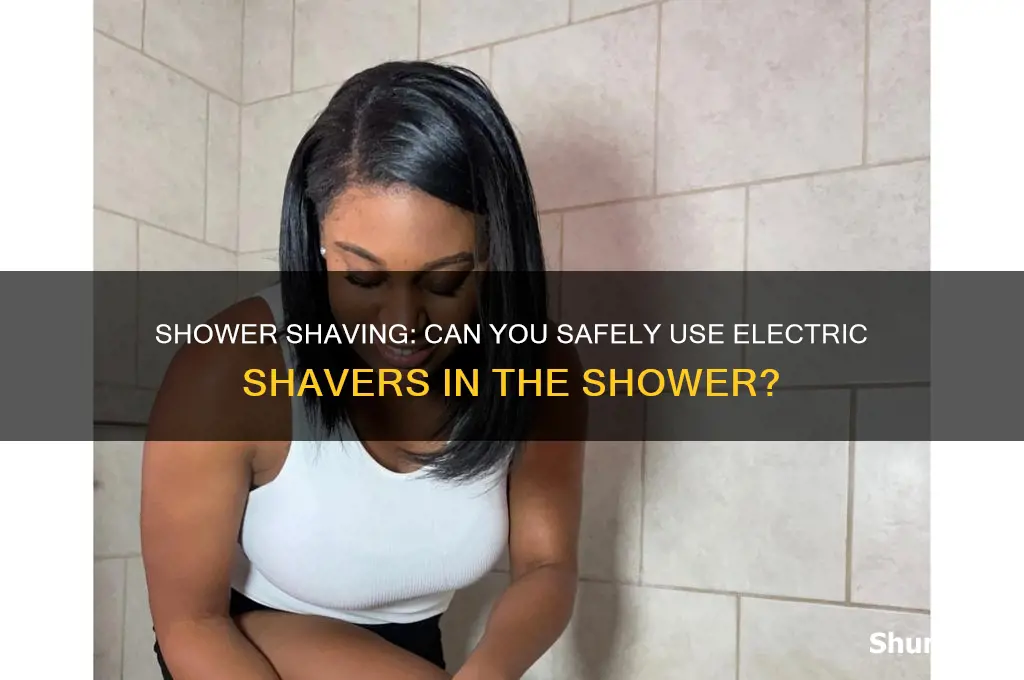 can you use an electric shaver in the shower