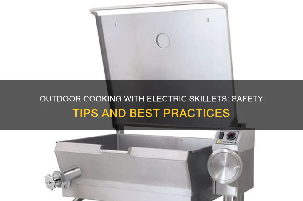 can you use an electric skillet outside