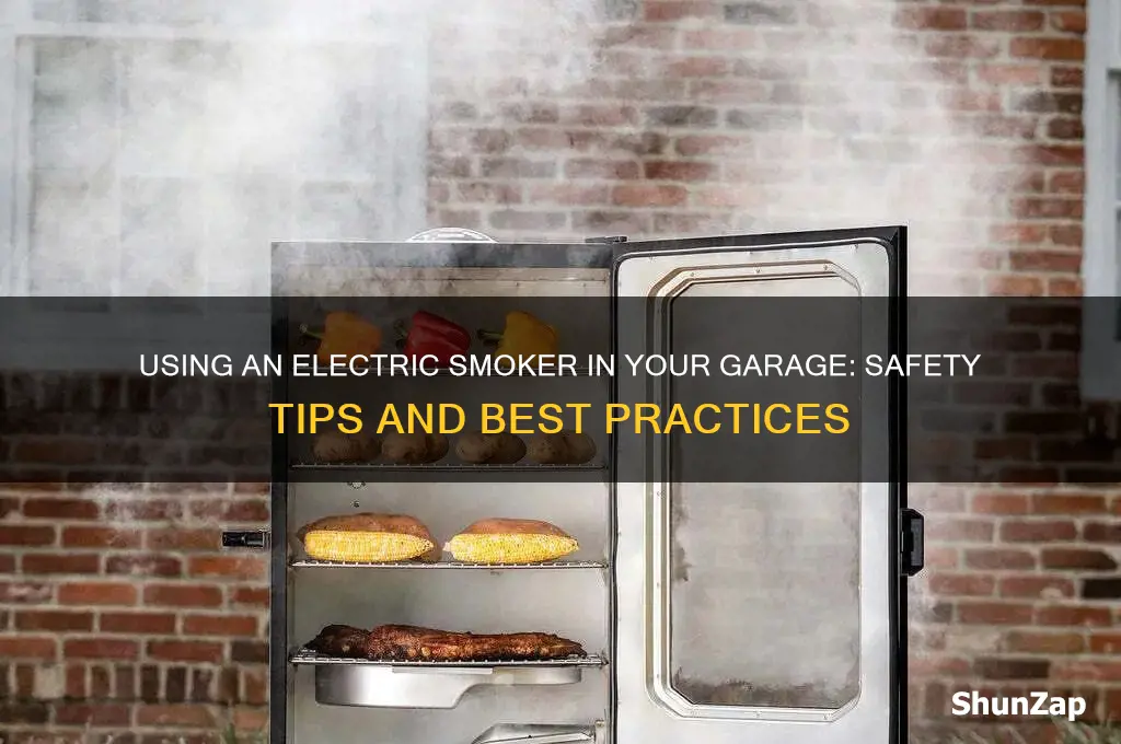 can you use an electric smoker in a garage