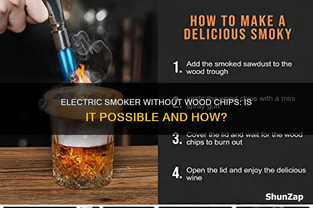 can you use an electric smoker without wood chips