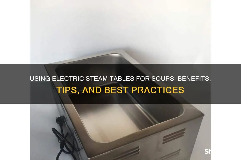 can you use an electric steam table for soups