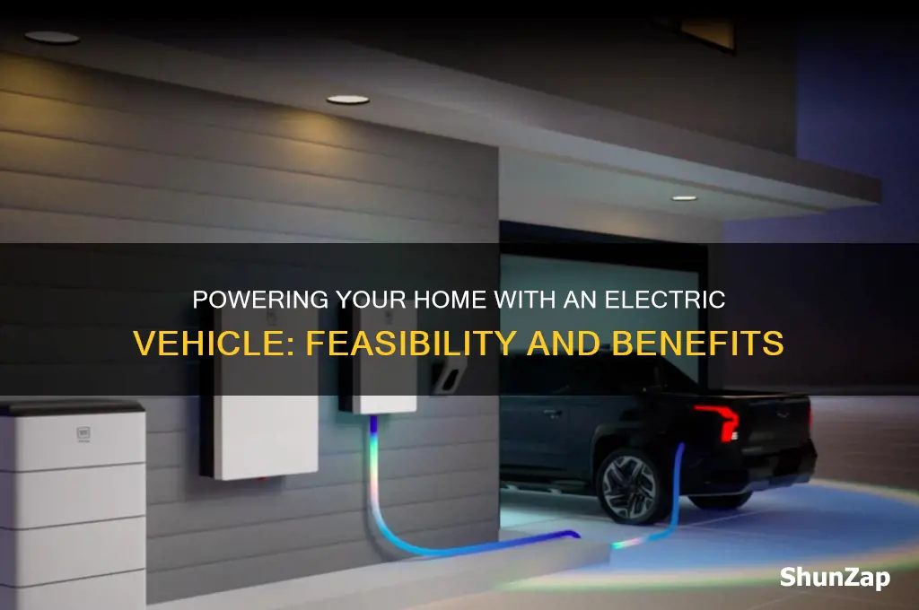 can you use an electric vehcle to power your house