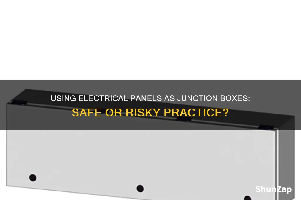 can you use an electrical panel as a junction box