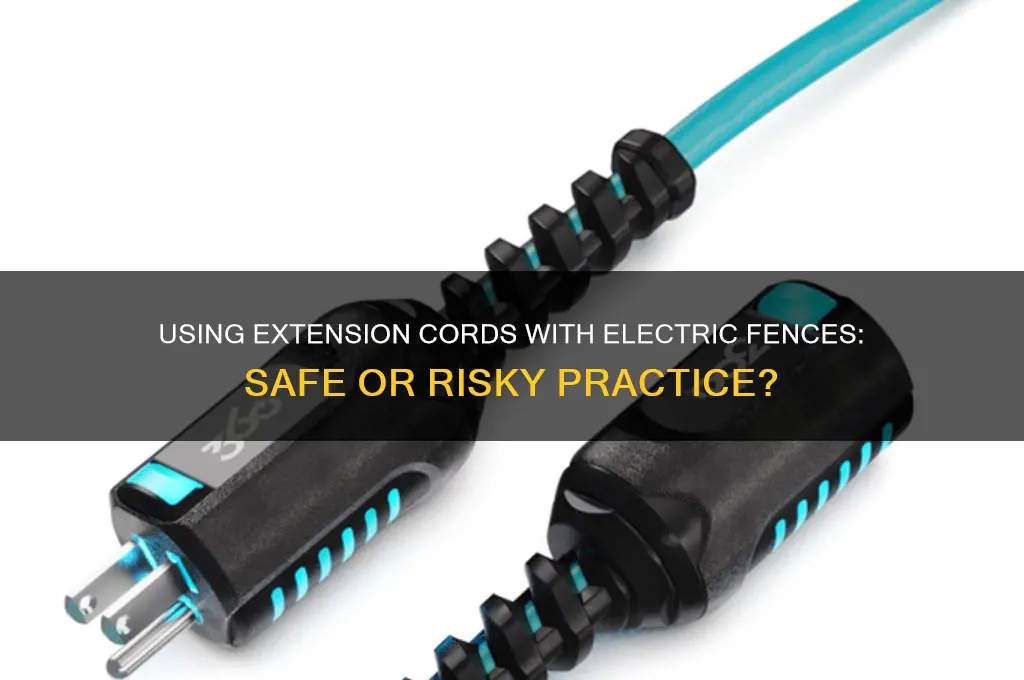 can you use an extension cord with an electric fence