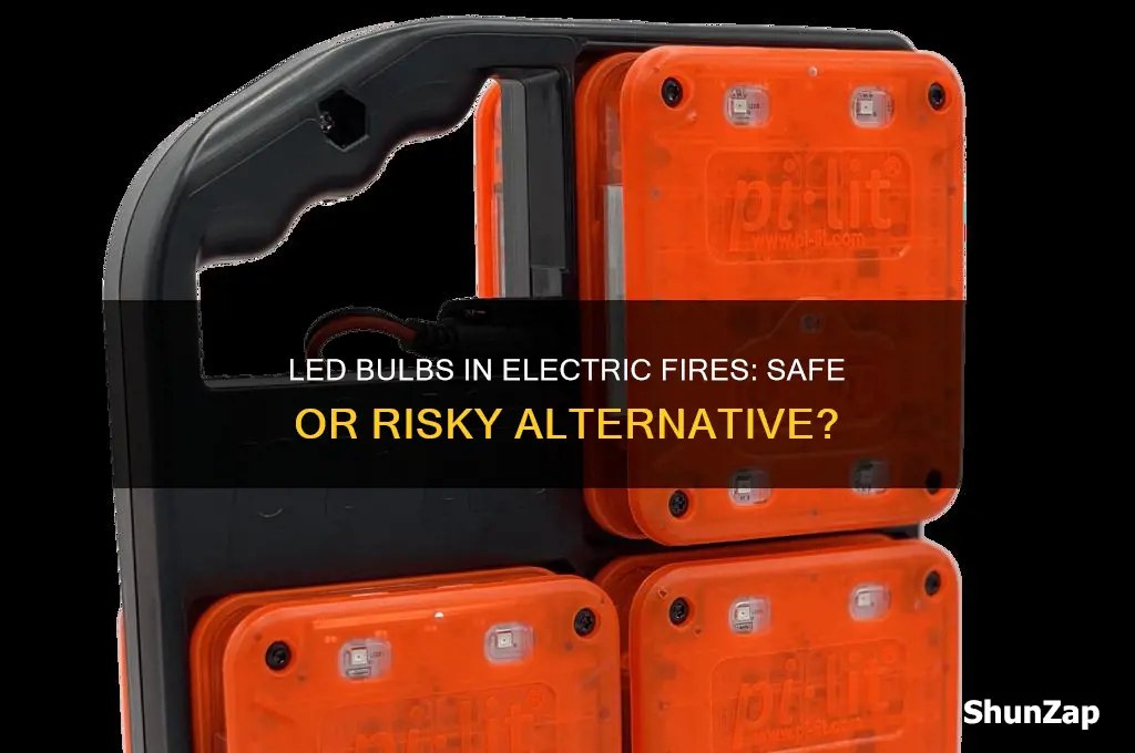 can you use an led bulb in an electric fire