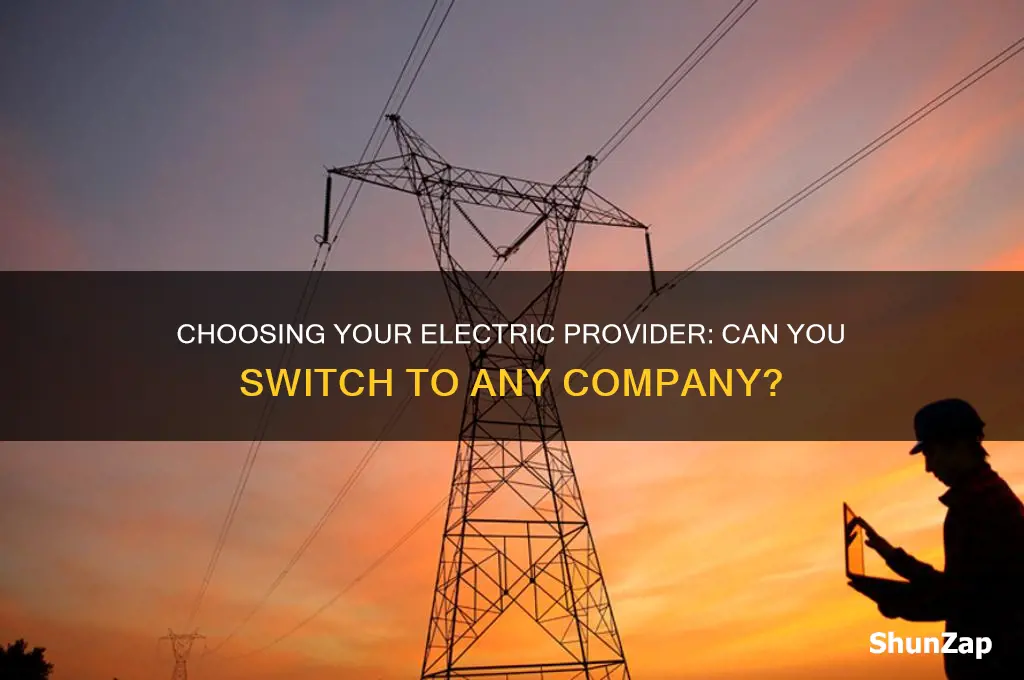 can you use any electric company