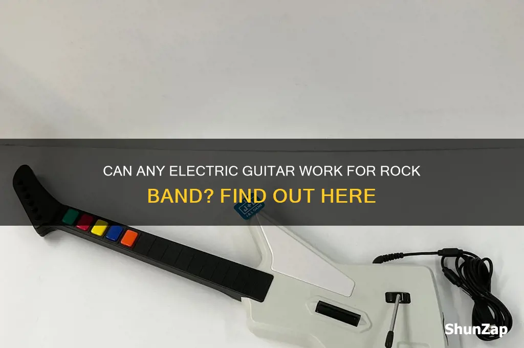 can you use any electric guitar for rock band