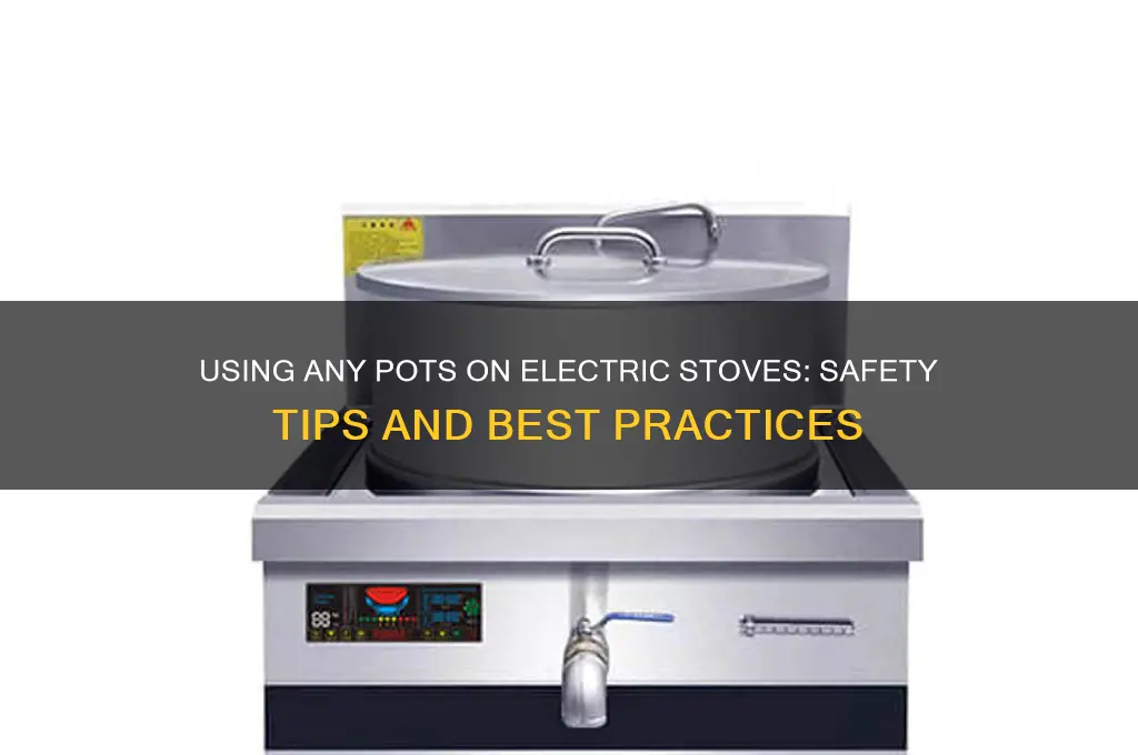 can you use any pots on electric stove