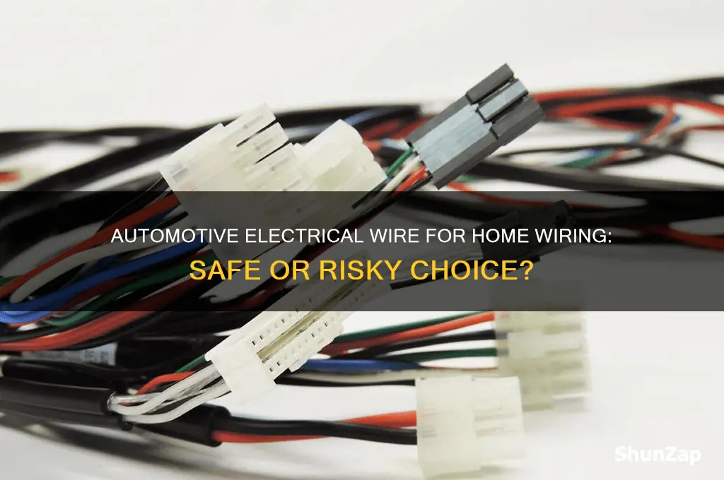 can you use automotive electrical wire for home wiring