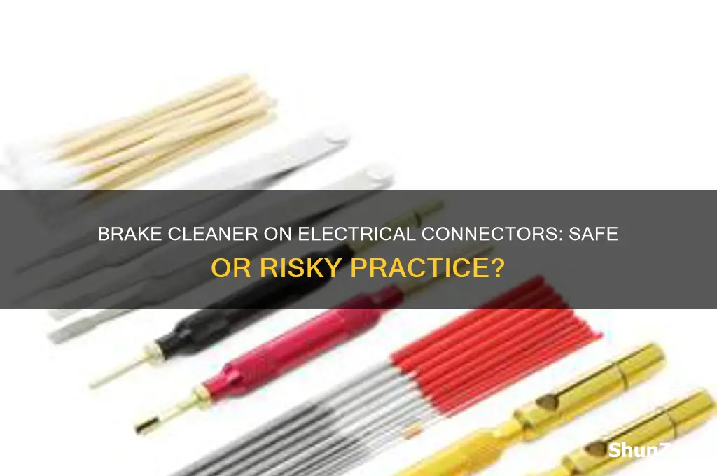 can you use brake clean on electrical connectors