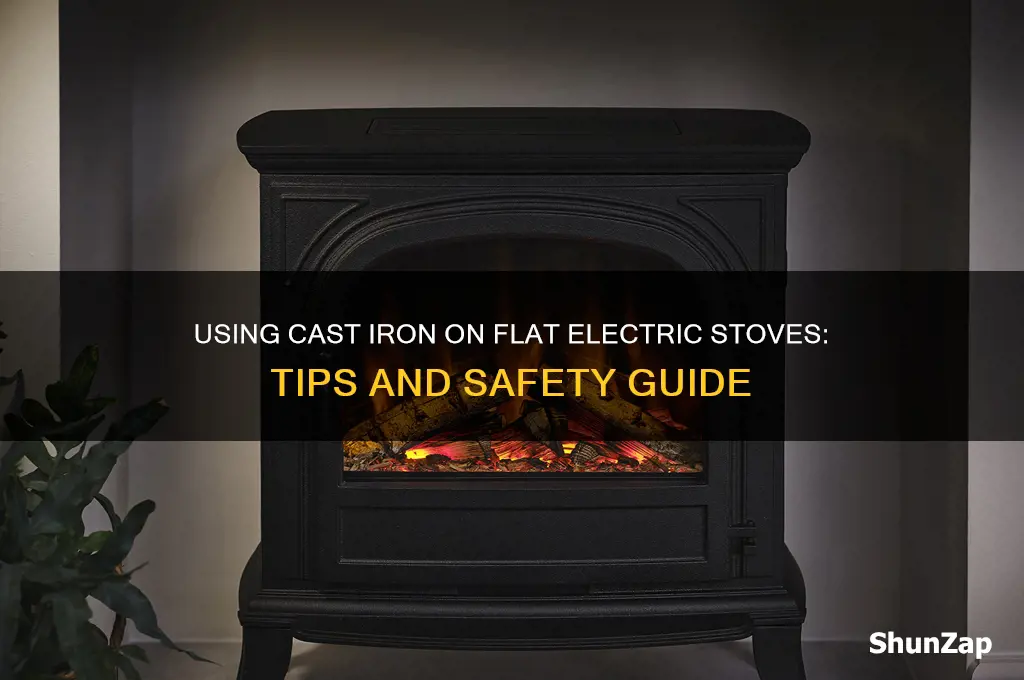 can you use cast iron on flat electric stove