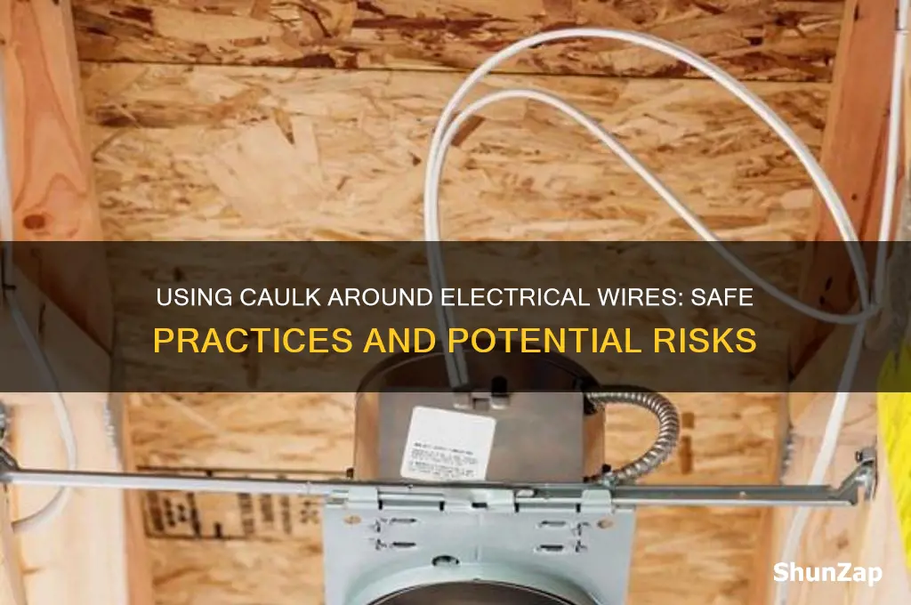 can you use caulk around electrical wires