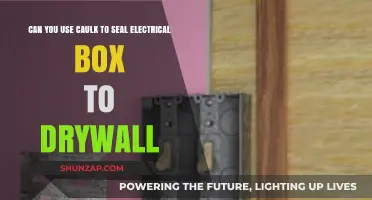 Sealing Electrical Boxes: Can Caulk Safely Bond Drywall?