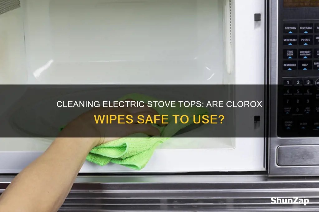 can you use clorox wipes on electric stove tops
