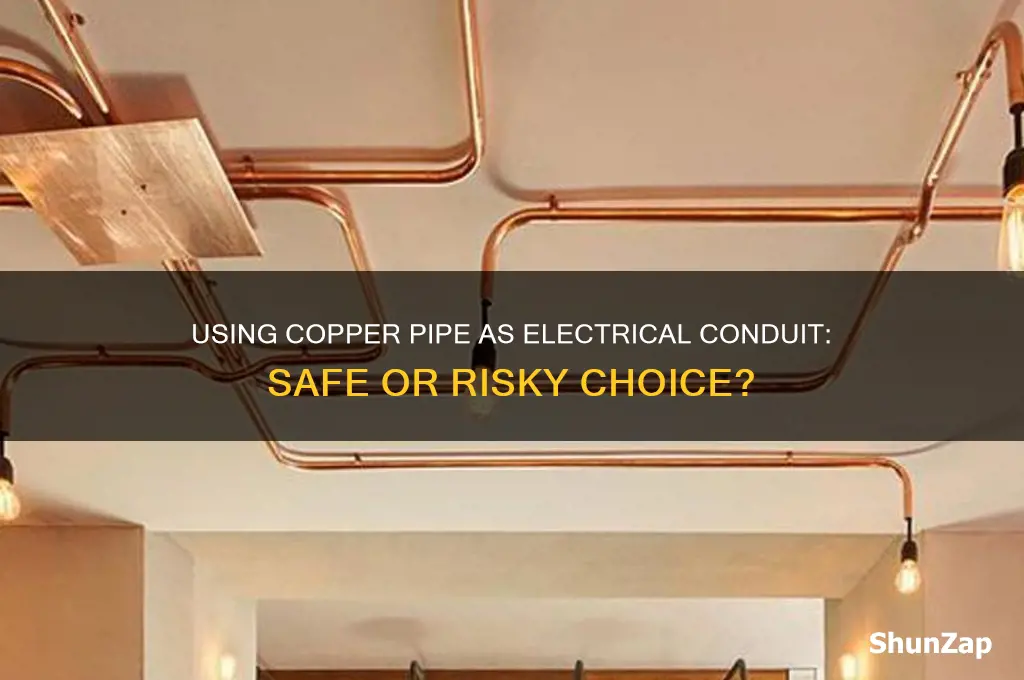 can you use copper pipe as electrical conduit