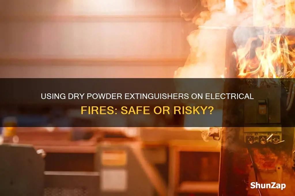 can you use dry powder on electrical fires