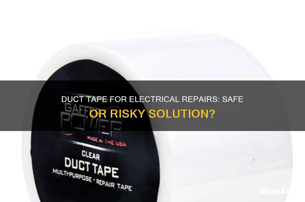 can you use duct tape as electrical