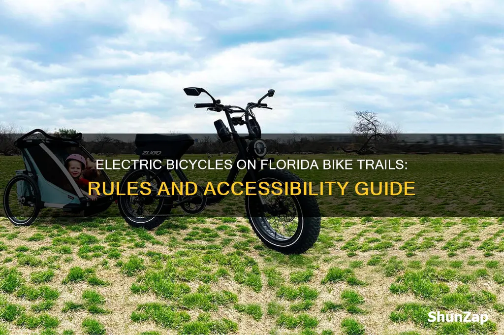 can you use electric bicycles on florida bike trails