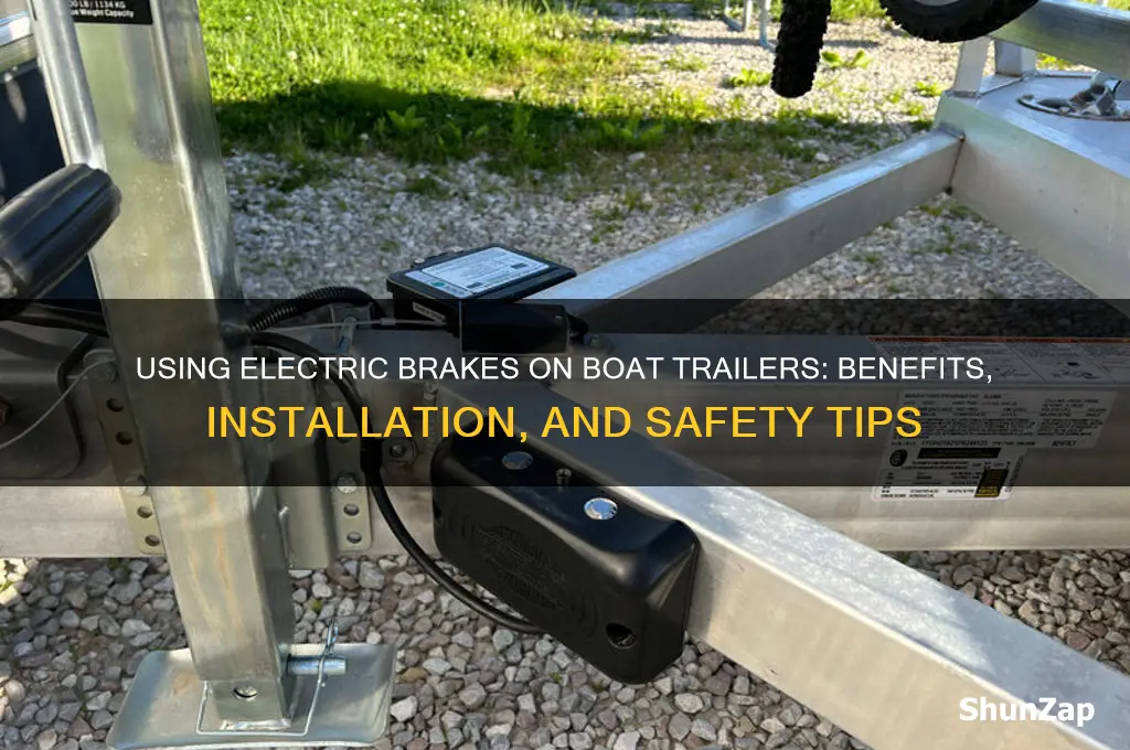 can you use electric brakes boat trailer
