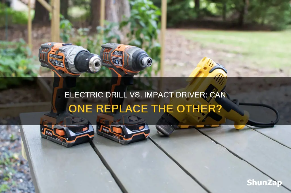 can you use electric drill as an impact driver