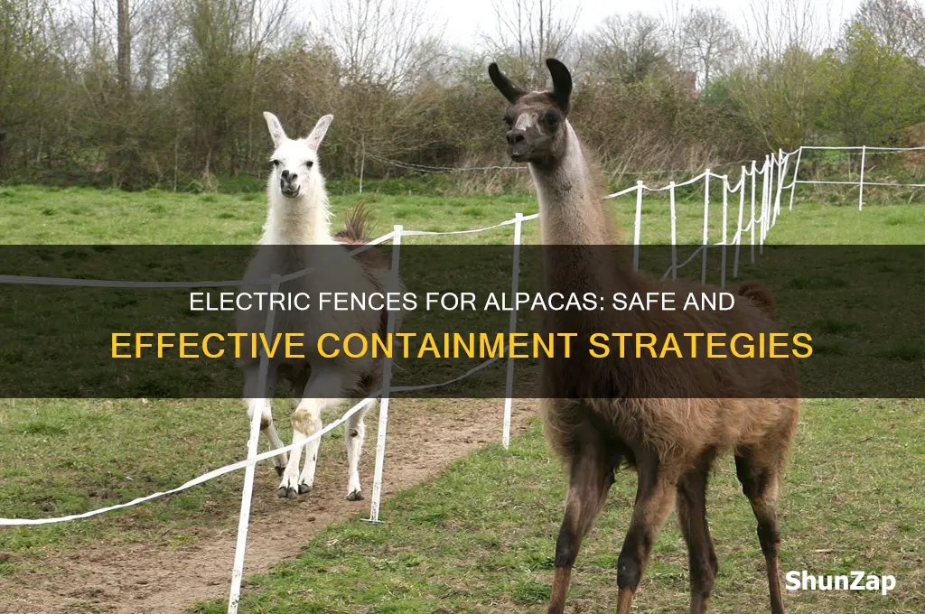 can you use electric fence with alpaca